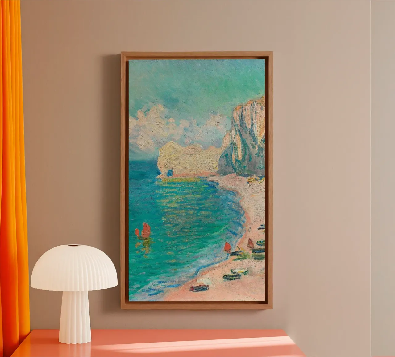 schilderij met panoramisch uitzicht claude monet canvas met Baklijst van belong shop