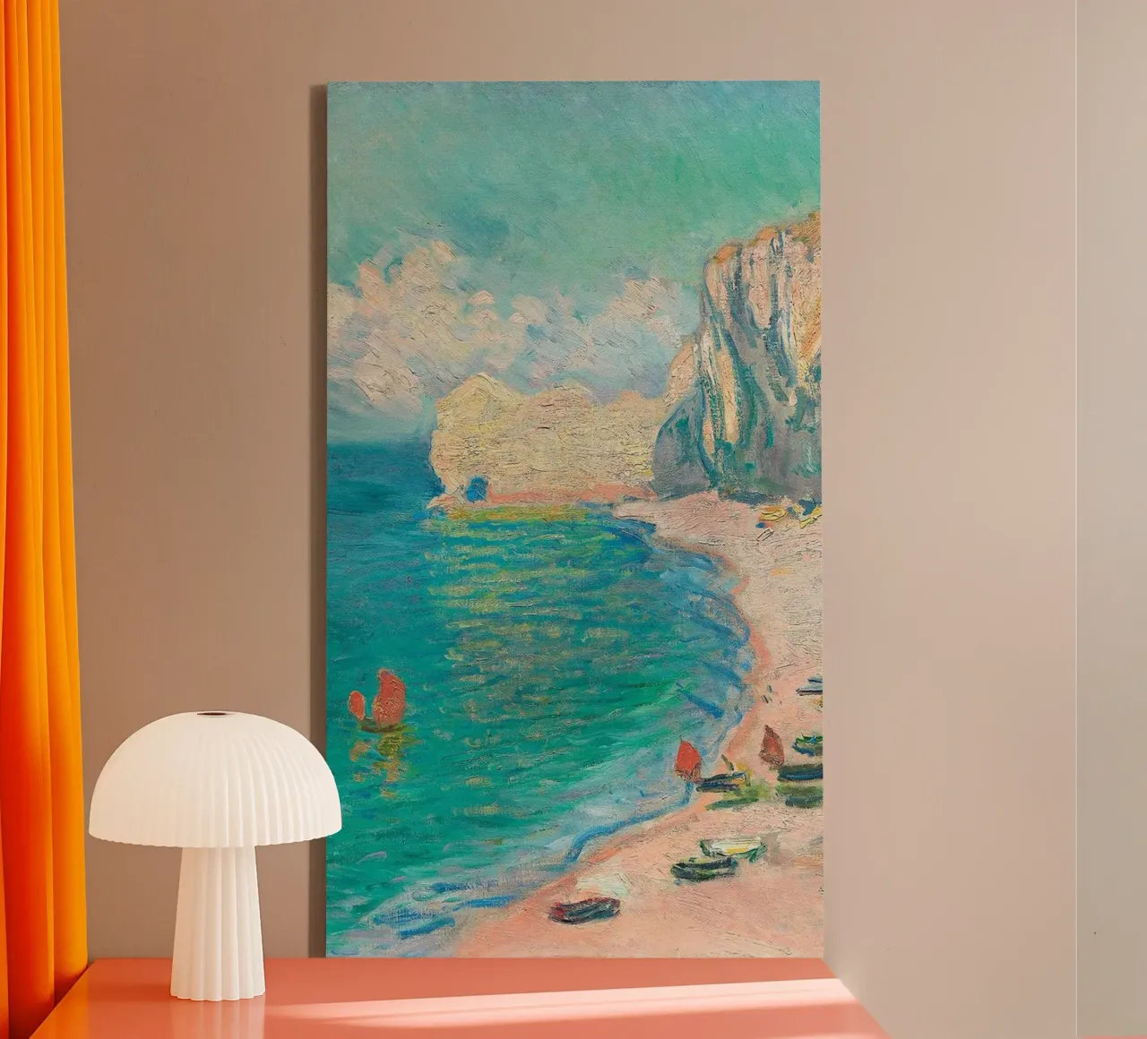 schilderij met panoramisch uitzicht claude monet canvas met Baklijst van belong shop