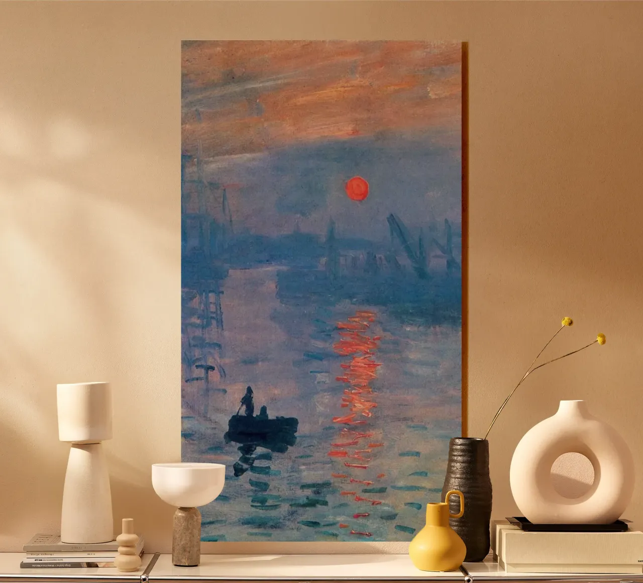 silhouette dell'alba claude monet plexiglass da belong shop