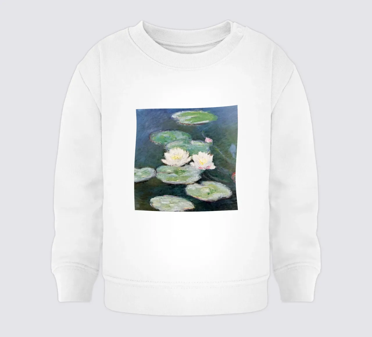 ninfea nella palude claude monet felpa neonato da belong shop