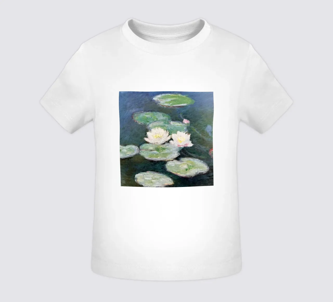 ninfea nella palude claude monet maglietta neonato da belong shop
