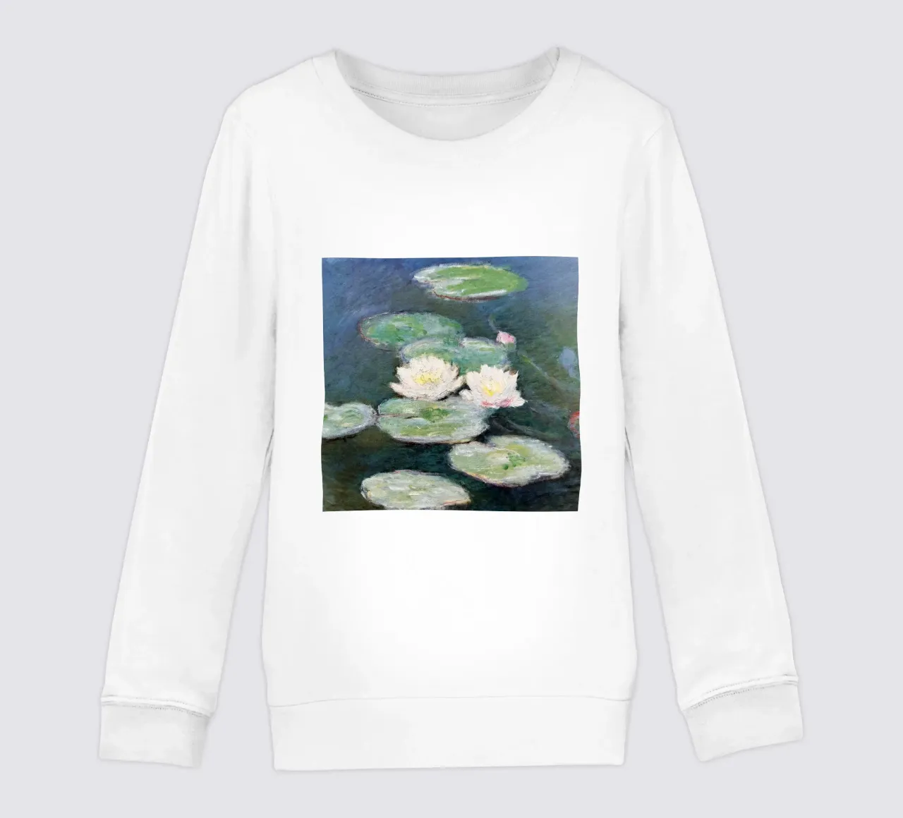 ninfea nella palude claude monet felpa bambino da belong shop