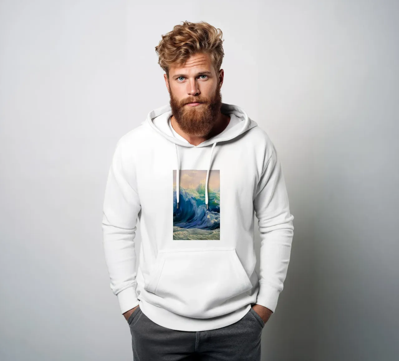 claude monet große wellen kunstdruck Hoodie von belong shop