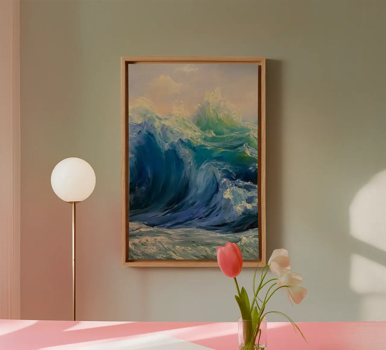 claude monet grote golven kunstdruk canvas van belong shop