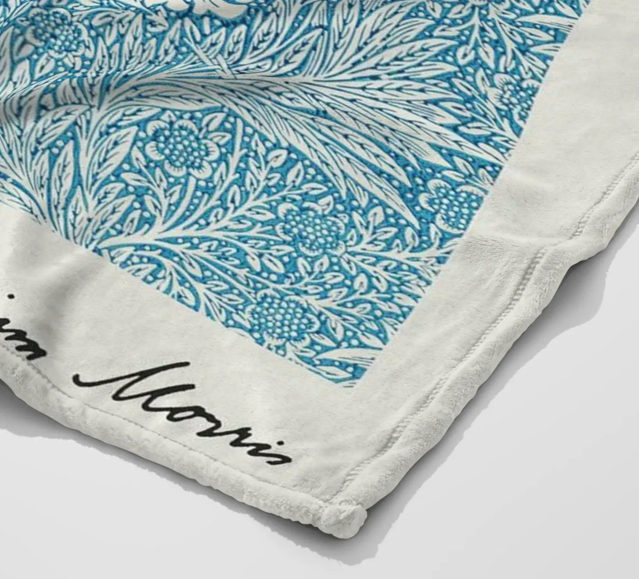 girasole blu william morris vite coperta in pile da komo store