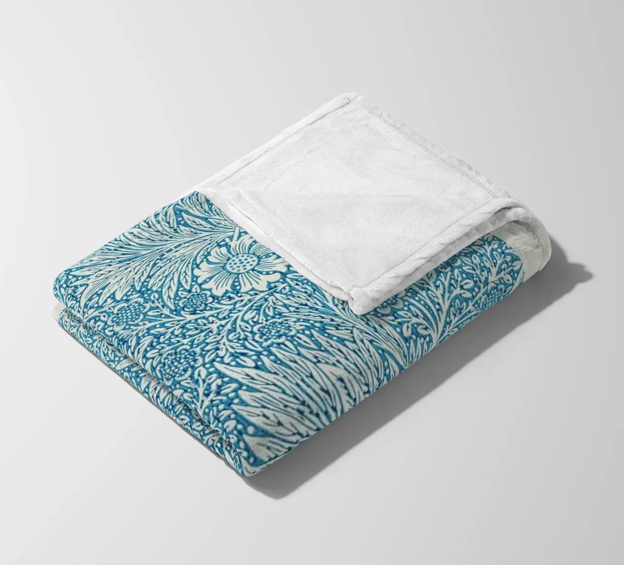 girasole blu william morris vite coperta in pile da komo store