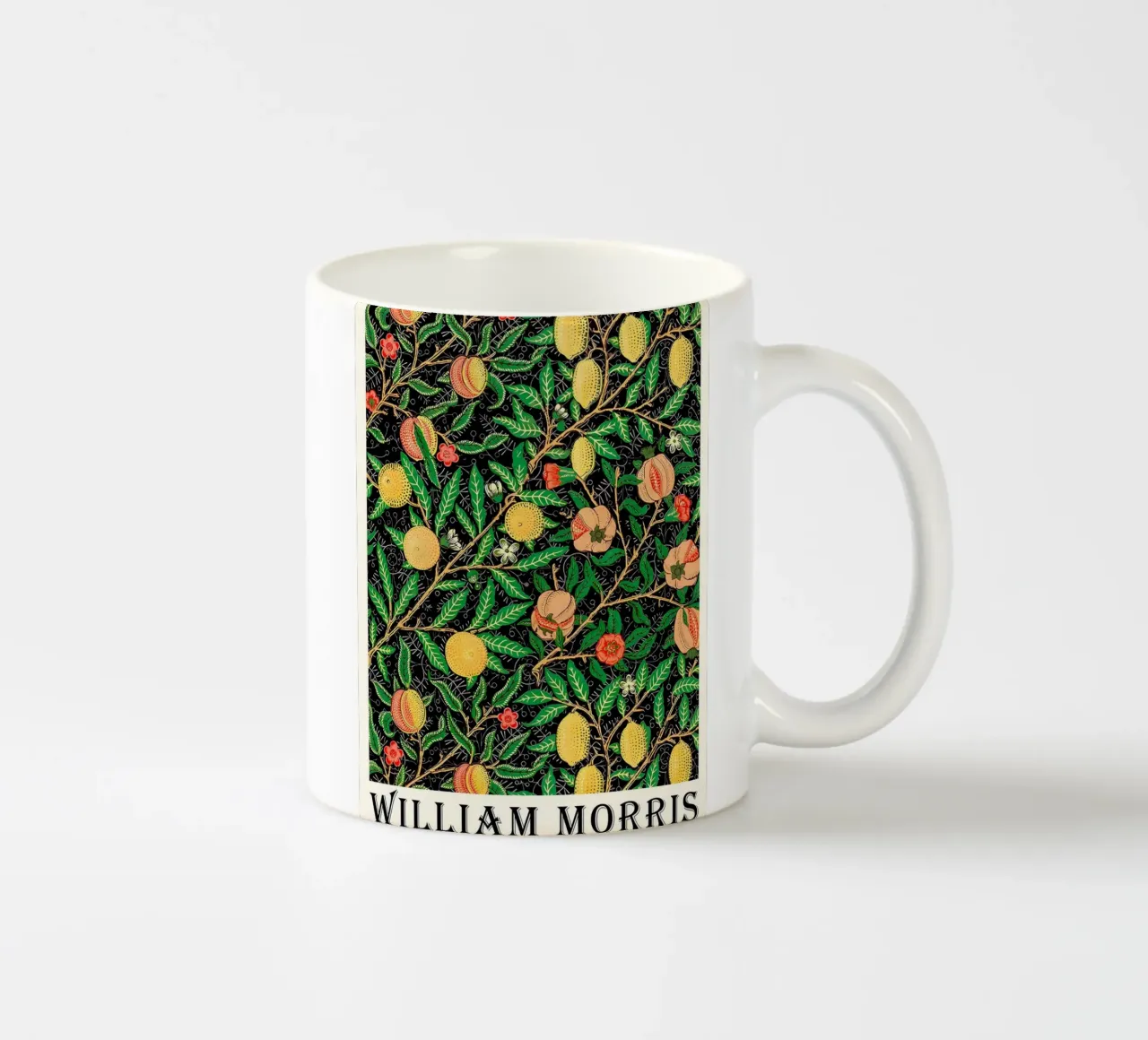 zitronenbaum trägt viele früchte william morris Keramik Tasse von komo store