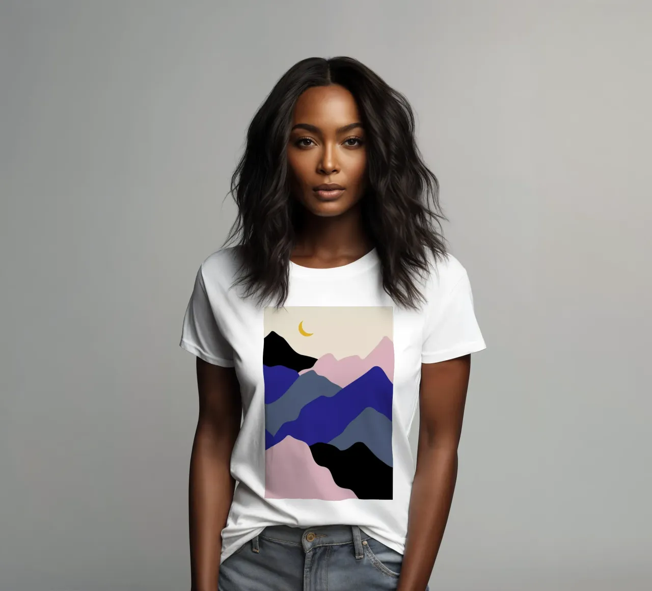 Moonrise women's fitted t-shirt by Pure