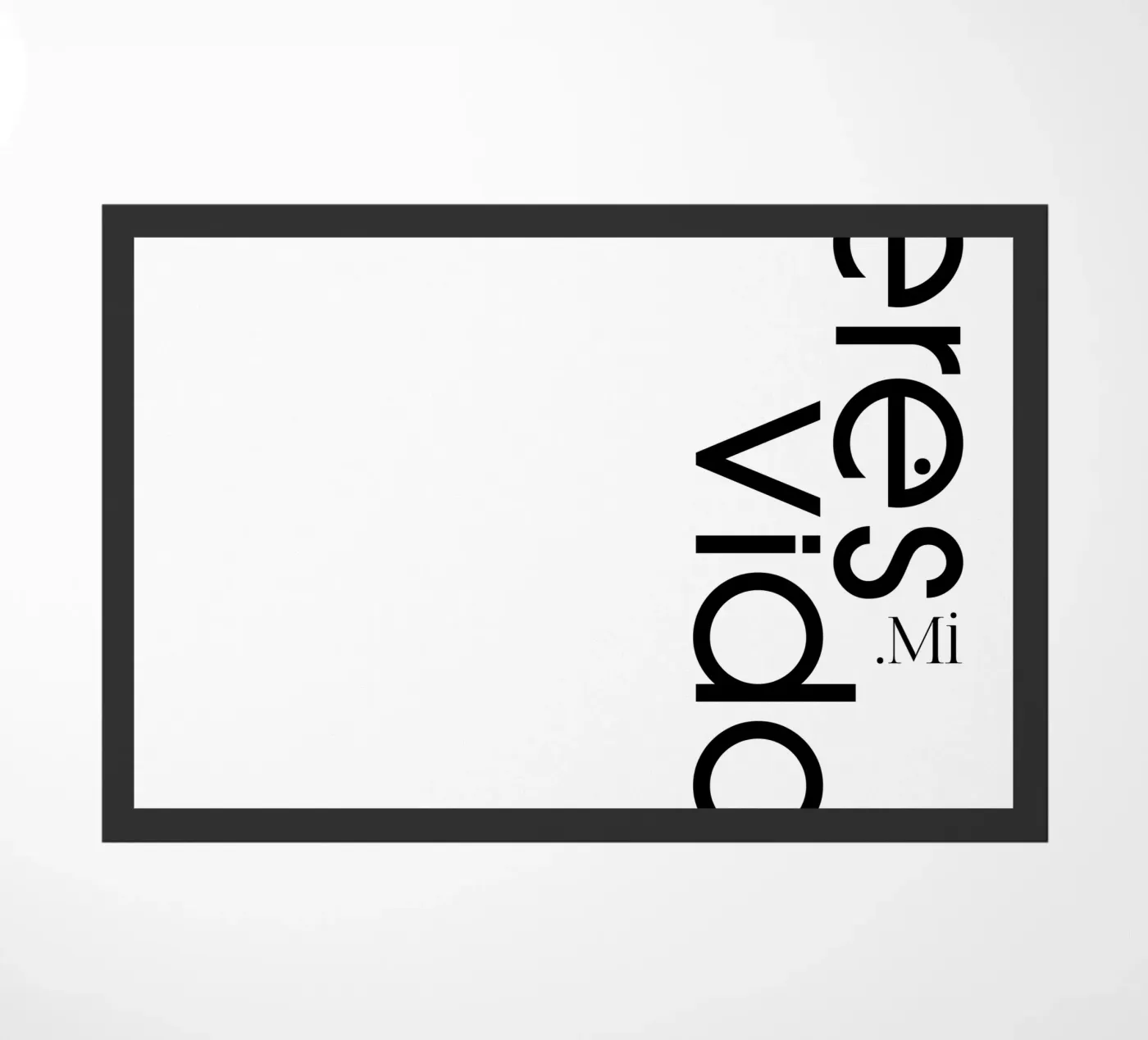 Eres Mi Vida deurmat van YV TYPOGRAPHY
