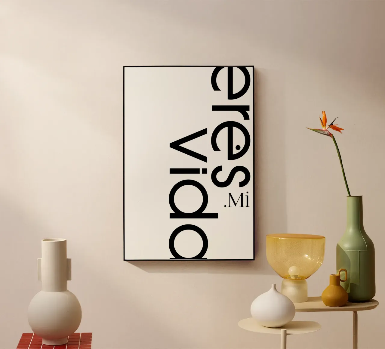 Eres Mi Vida plexiglass da YV TYPOGRAPHY