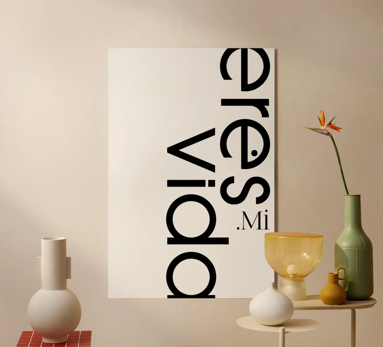 Eres Mi Vida plexiglass da YV TYPOGRAPHY