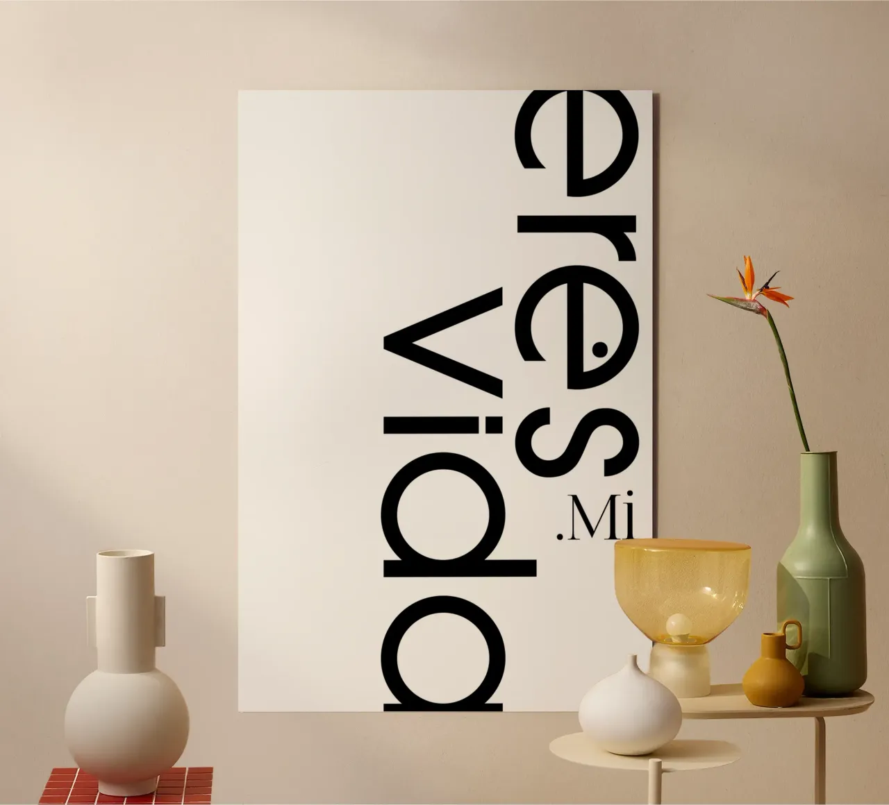 Eres Mi Vida alluminio dibond da YV TYPOGRAPHY