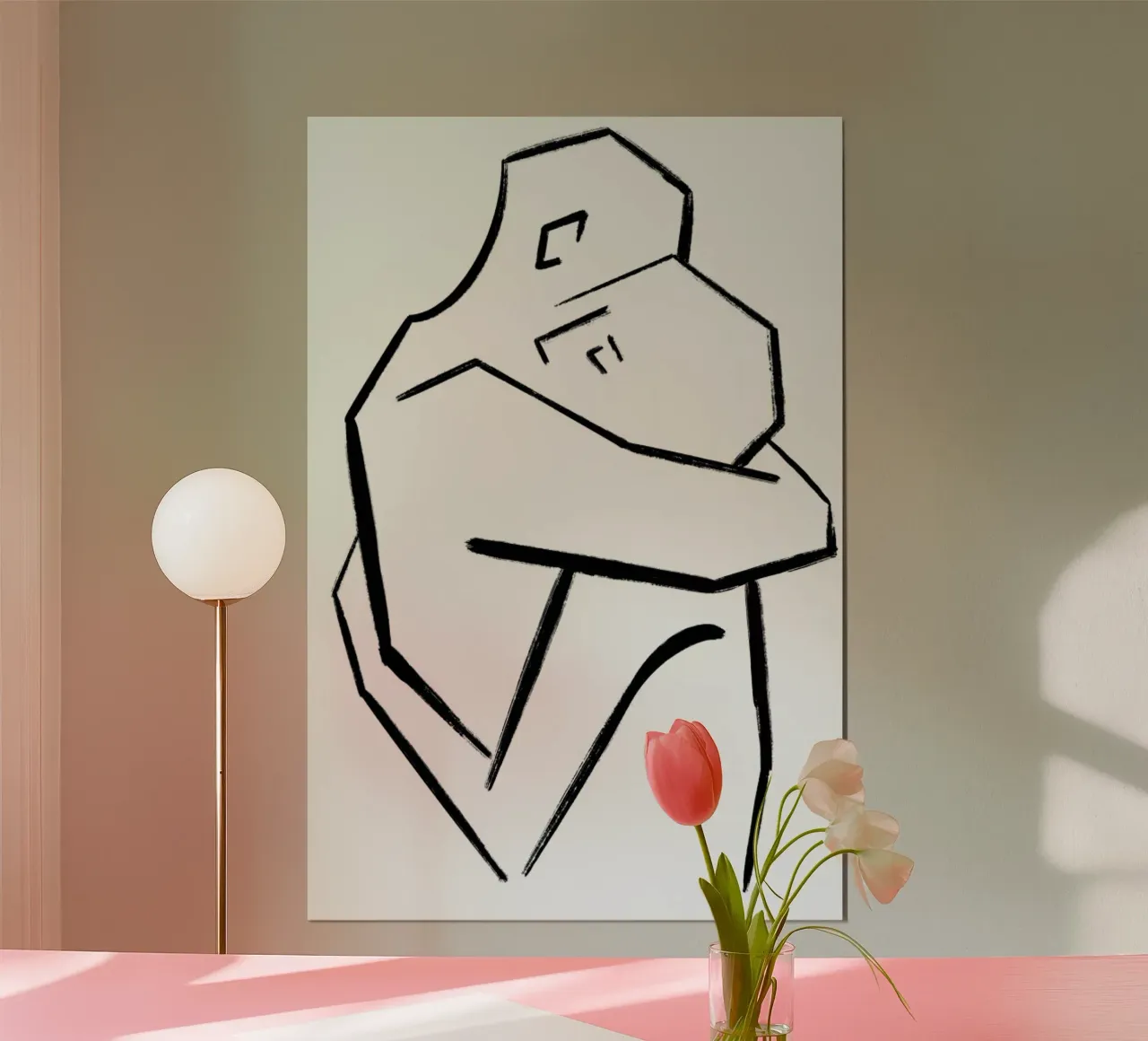 Embrace poster con telaio in legno da Graphite