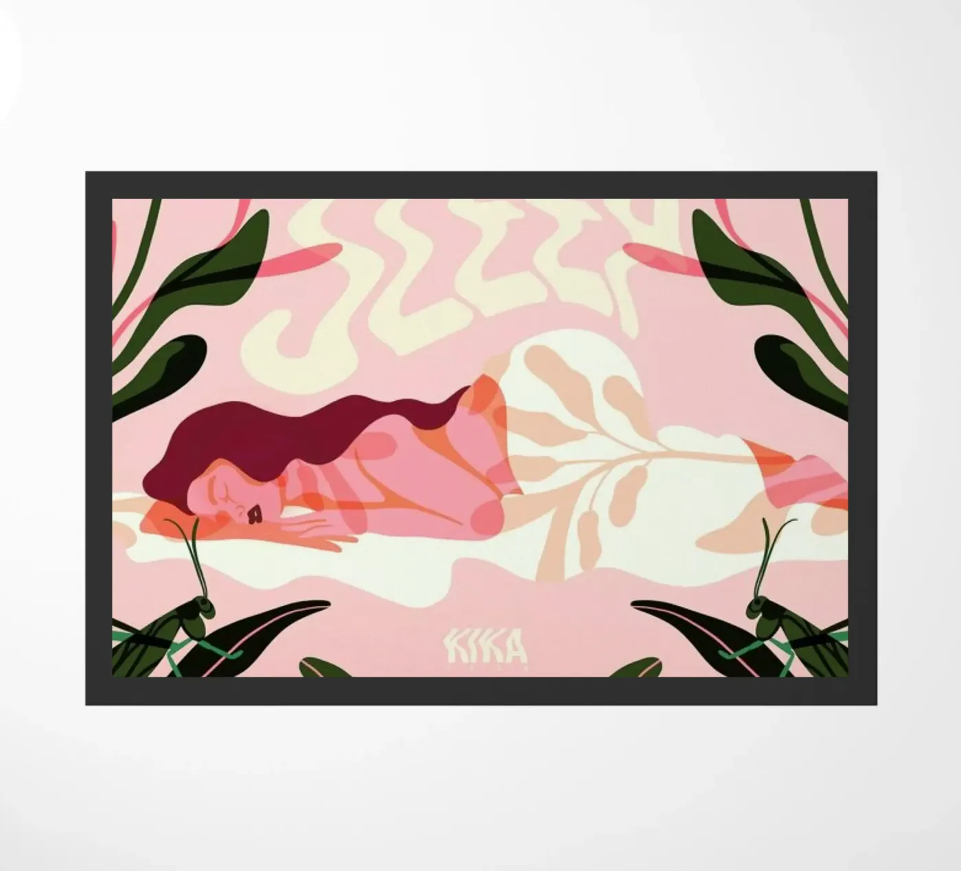 Nap doormat by Kika illu