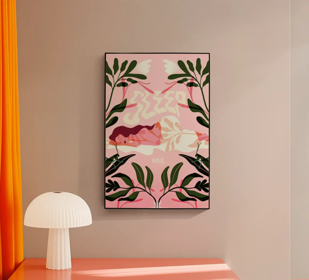 Nap acryl van Kika illu