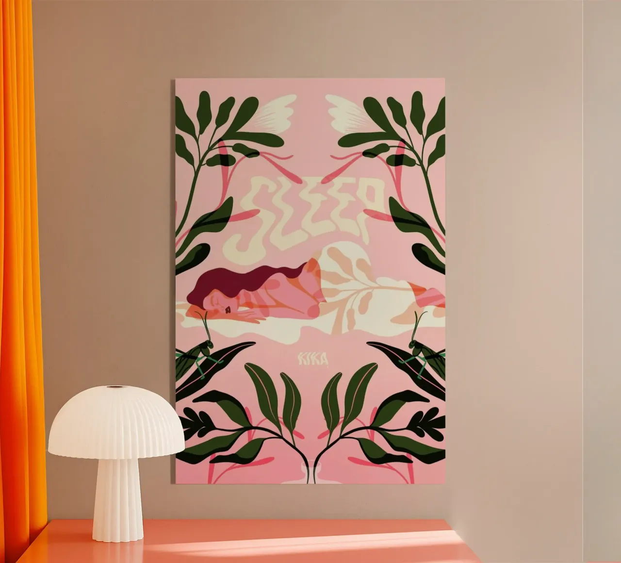 Nap acryl van Kika illu