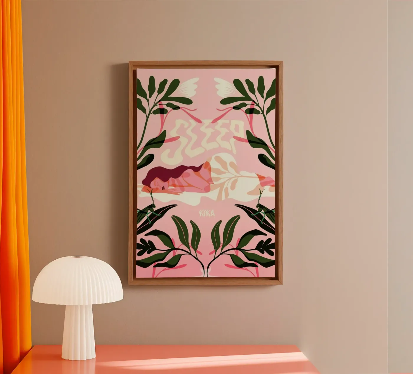 Nap canvas van Kika illu