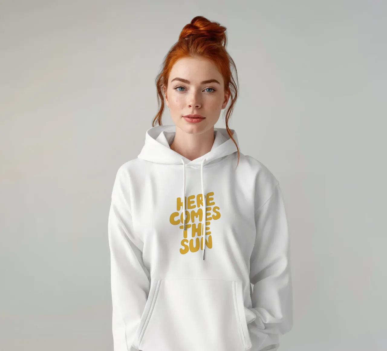 Arriva il sole felpa con cappuccio da THE MOTIVATED TYPE
