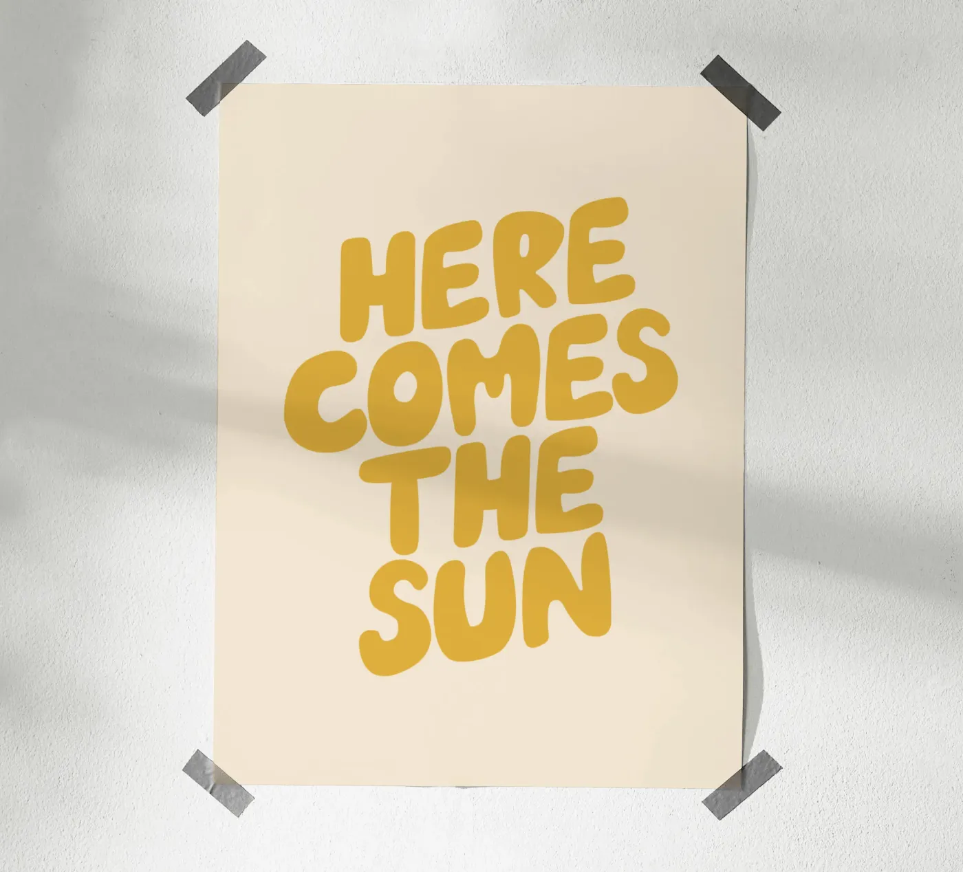 Arriva il sole poster da THE MOTIVATED TYPE