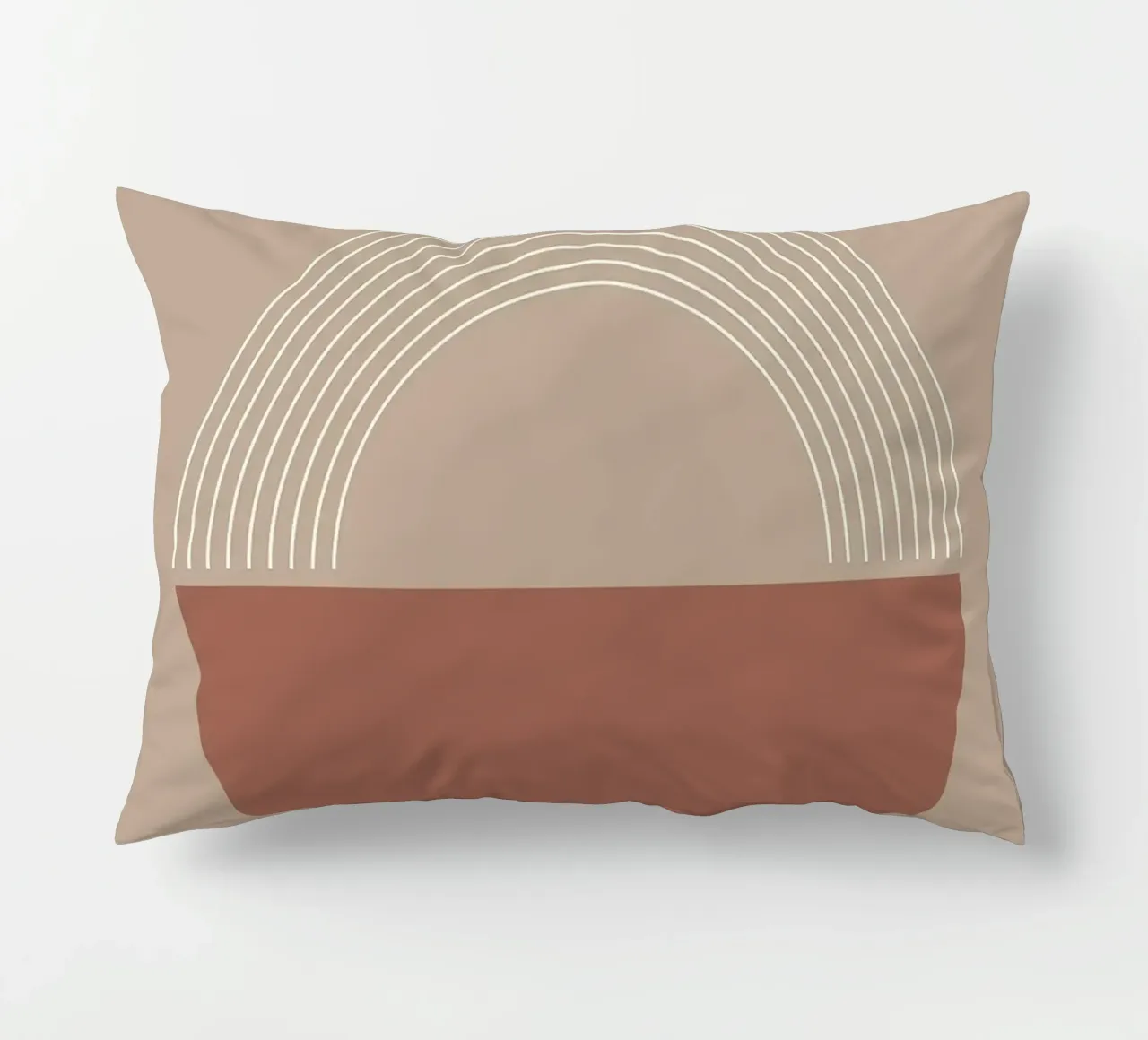 cerchio semicerchio minimalismo linee curve forme geometriche cuscino da Nick Haluck