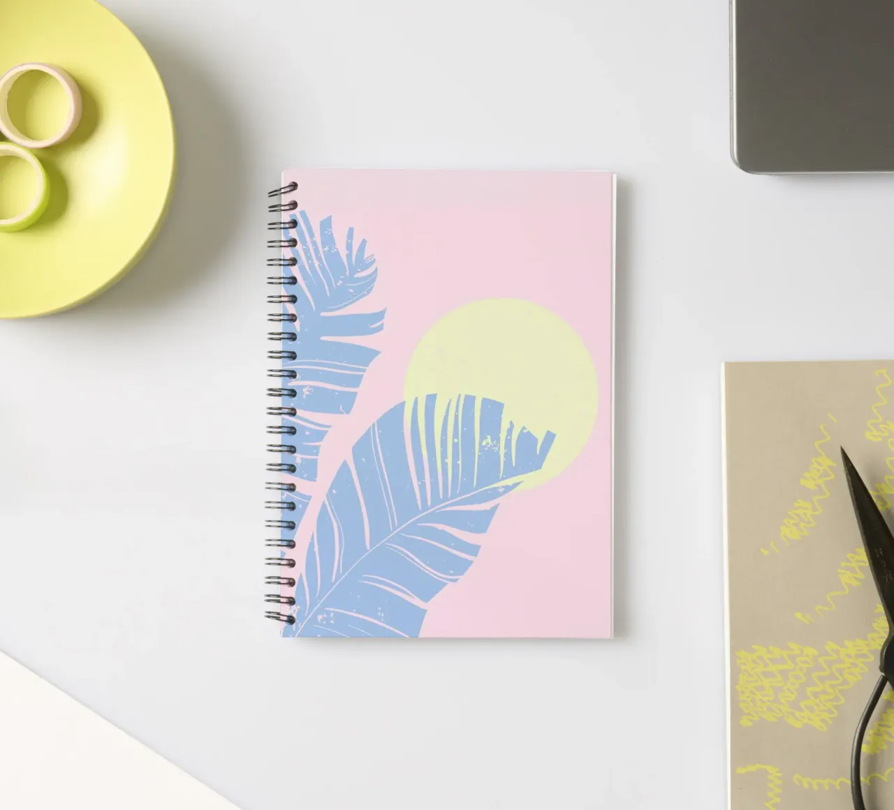 Pastel Field spiral notebook by Pure