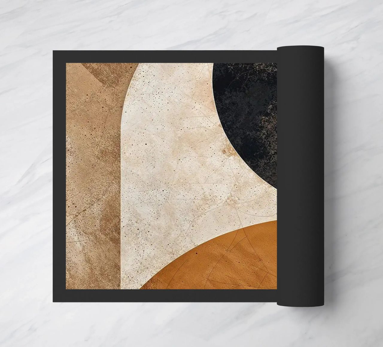 cerchi linee curve forme astratte texture toni della terra ov zerbino da Nick Haluck