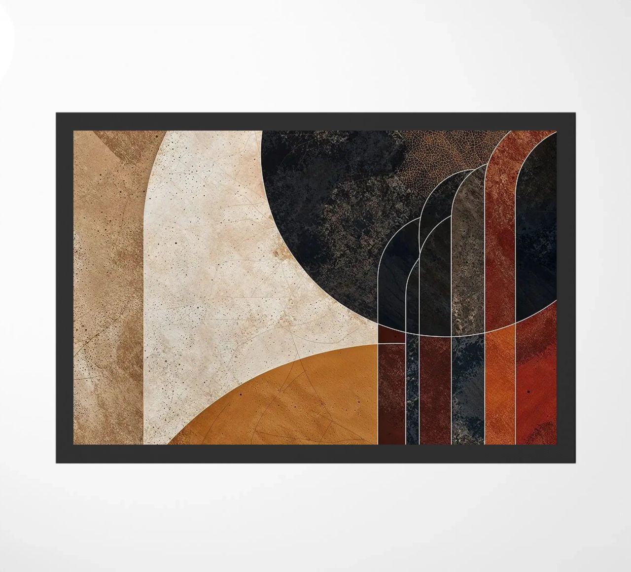 cerchi linee curve forme astratte texture toni della terra ov zerbino da Nick Haluck