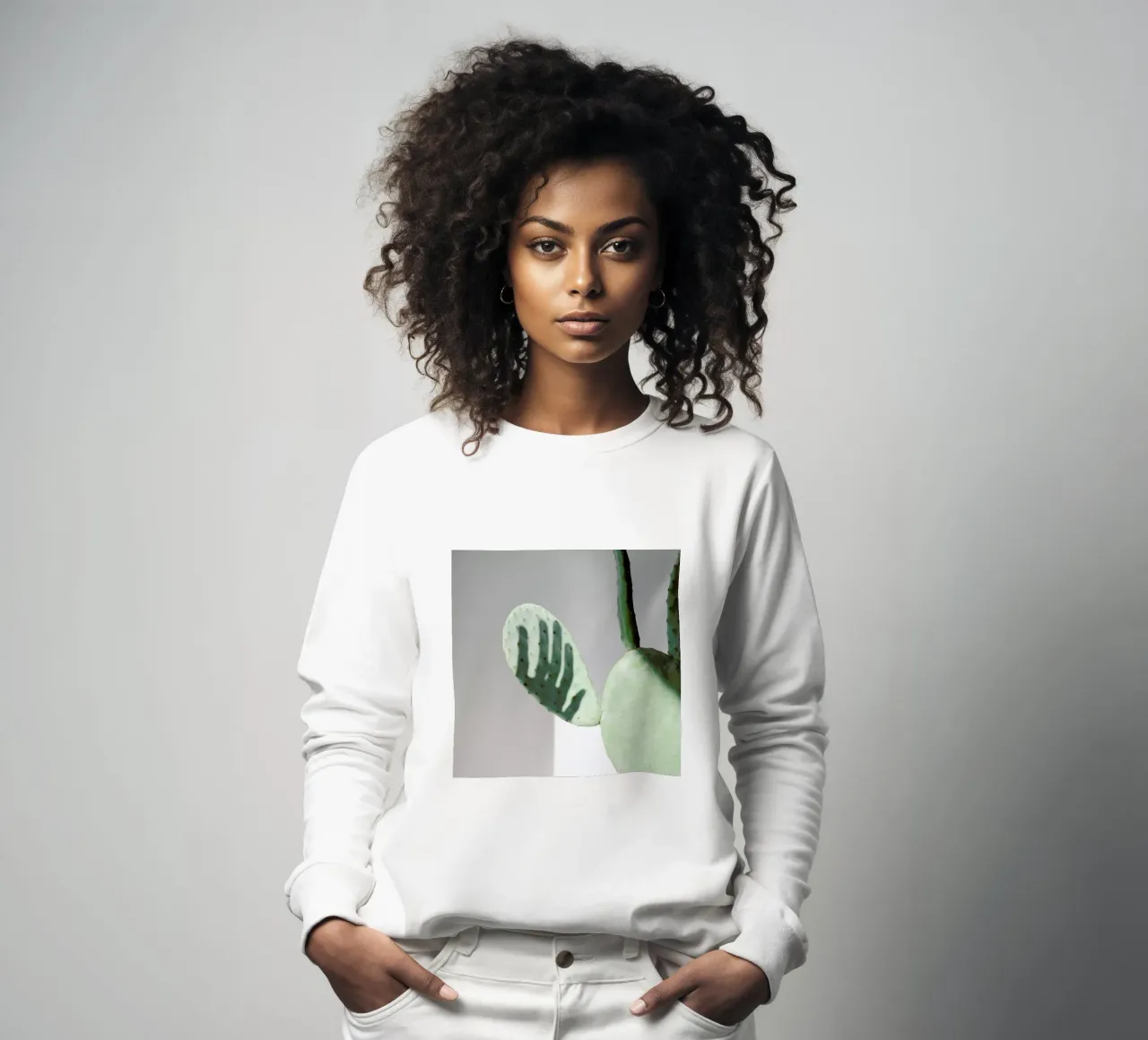 Hello Cactus felpa da George Griefy