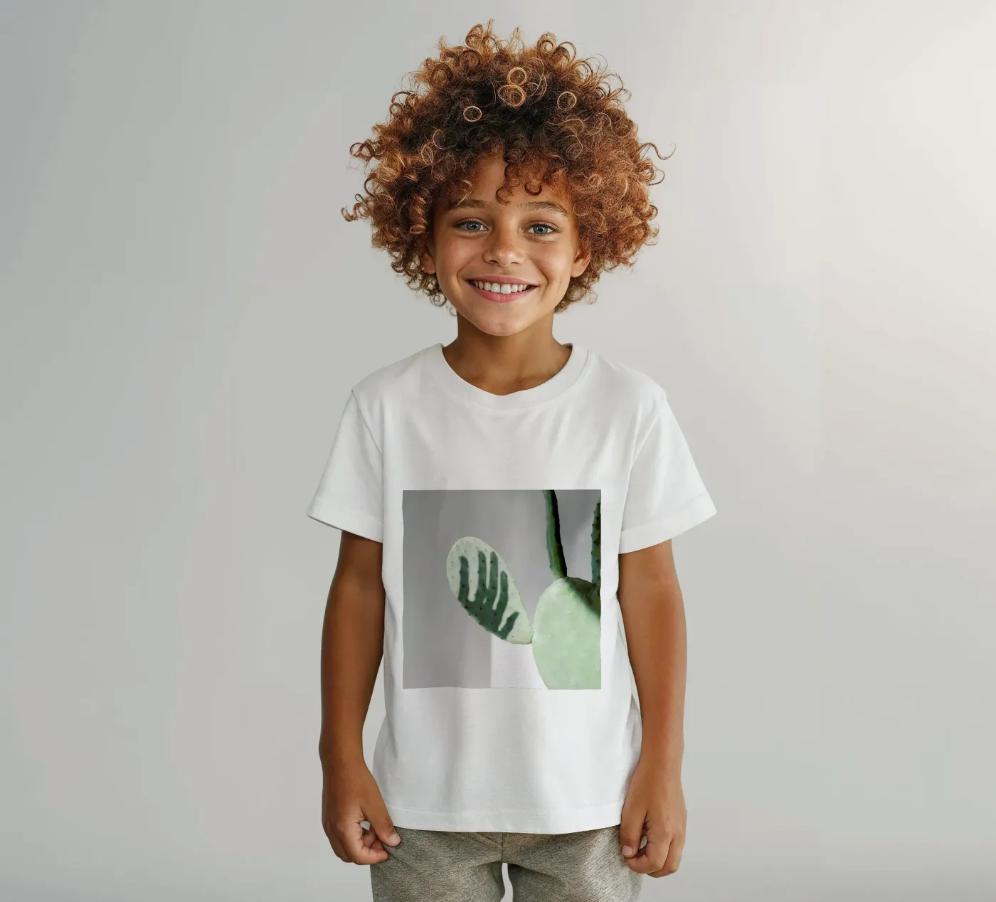 Hello Cactus t-shirt bambini da George Griefy