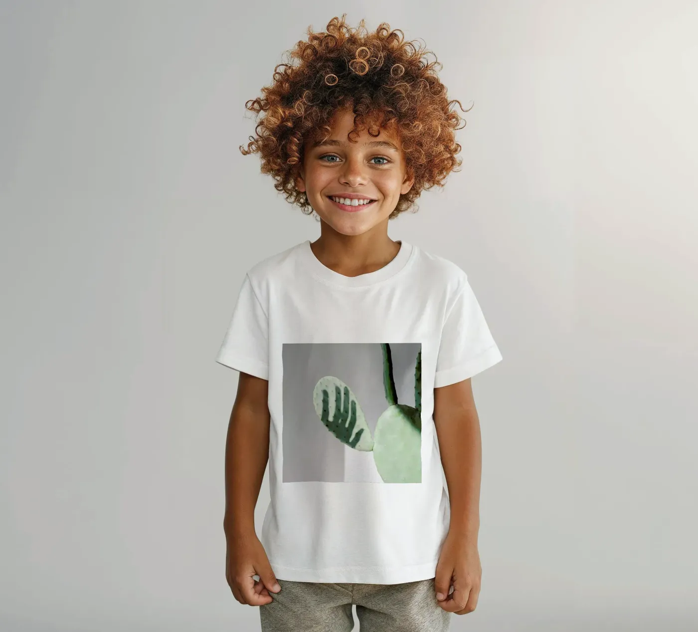Hello Cactus t-shirt bambini da George Griefy