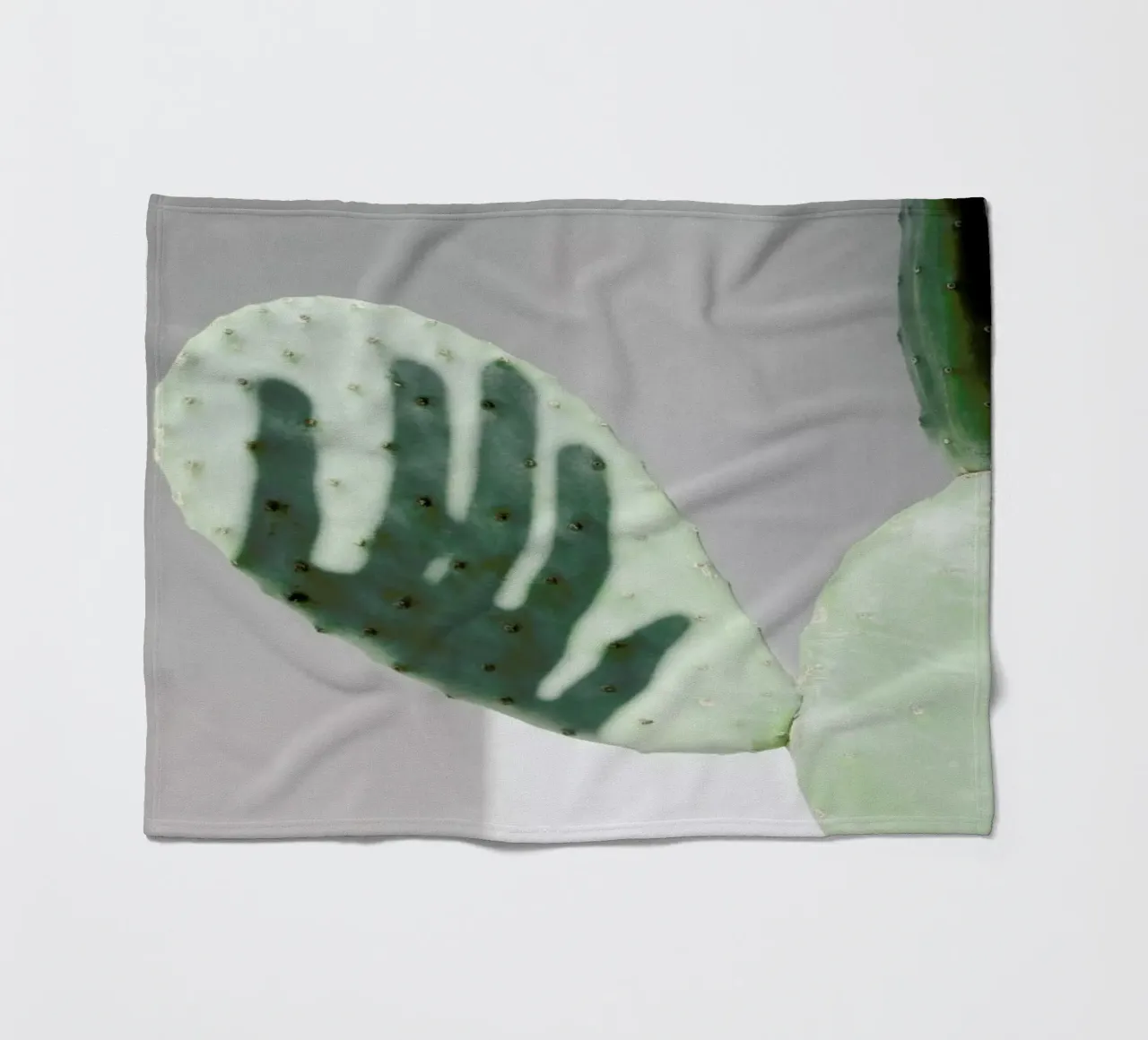 Hello Cactus Fleecedecke von George Griefy