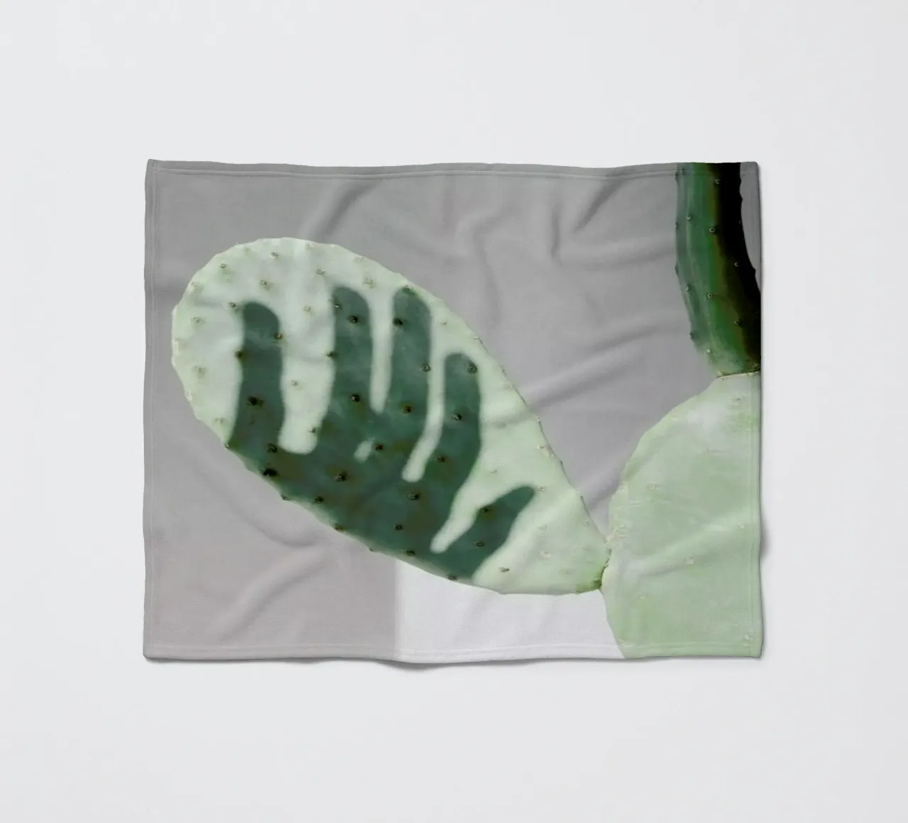 Hello Cactus Fleecedecke von George Griefy