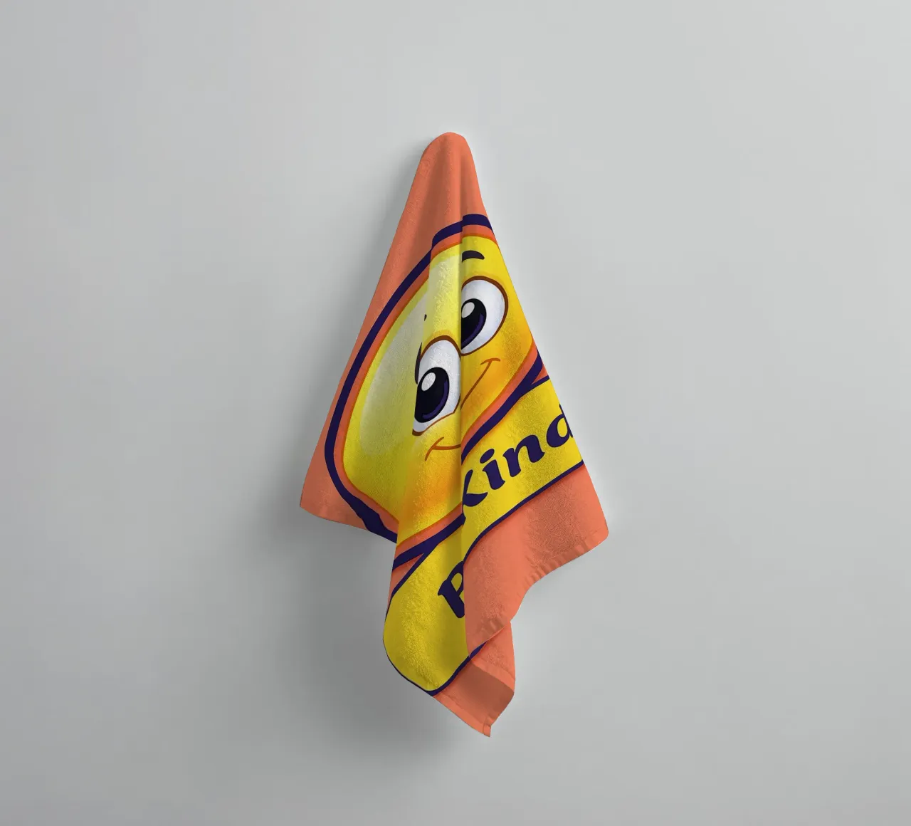 Emoticona sorriso Be Kind asciugamano da bagno da PitaraS