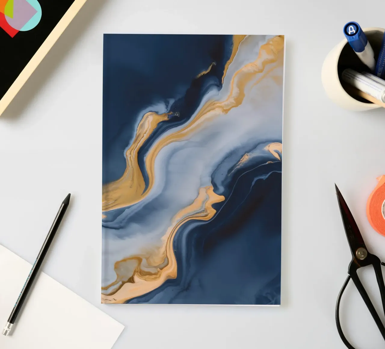 Cobalt Flame Break notebook by Monarch Arc