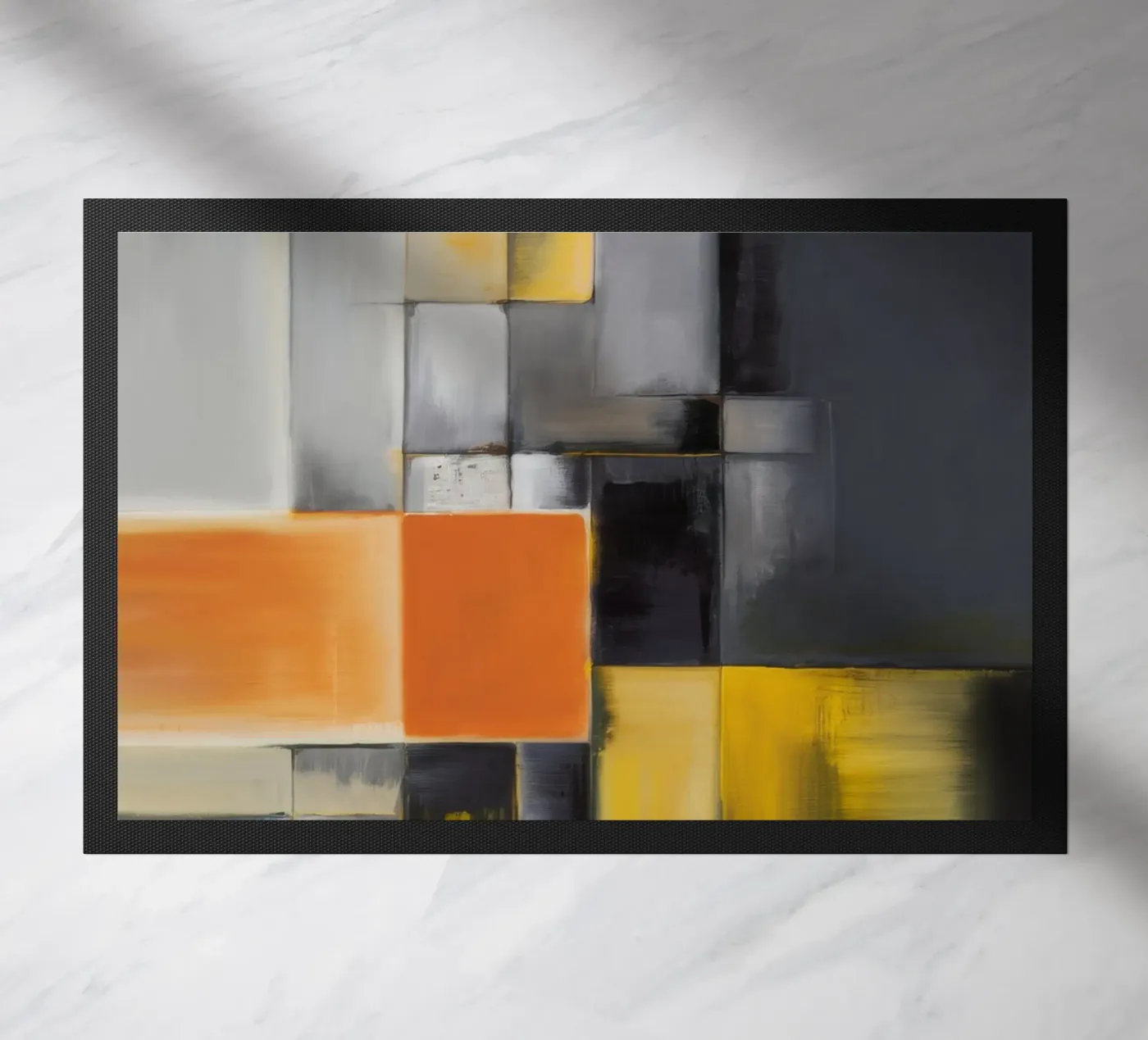 Block Frame Glow doormat by Monarch Arc