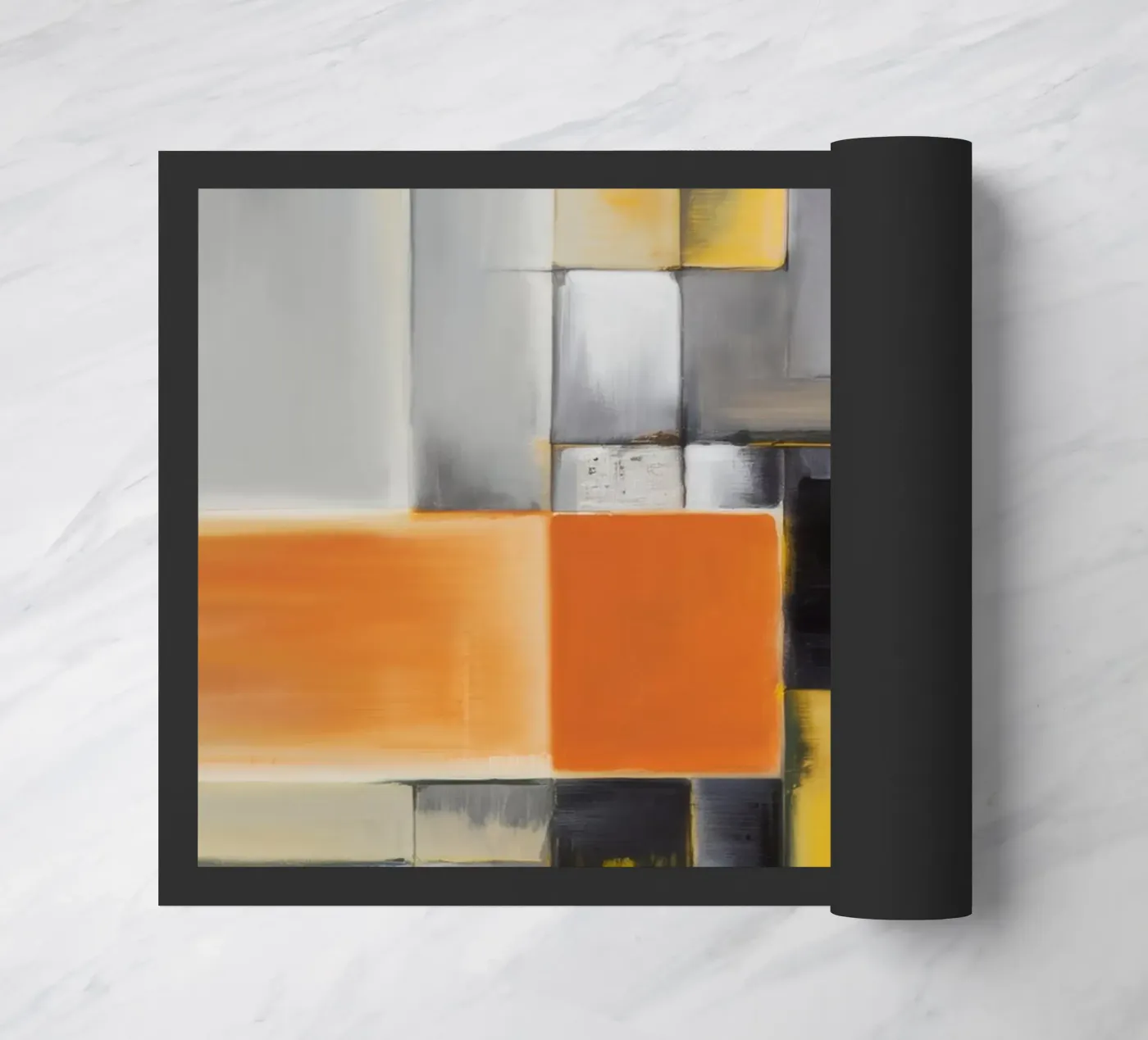 Block Frame Glow doormat by Monarch Arc