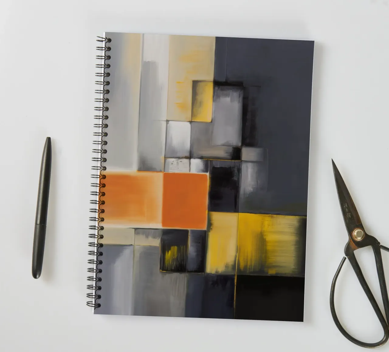 Block Frame Glow spiral notebook by Monarch Arc