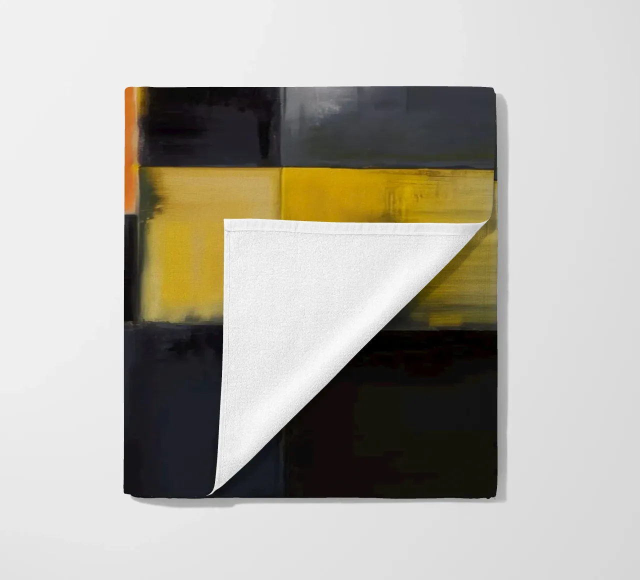 Block Frame Glow beach towel by Monarch Arc