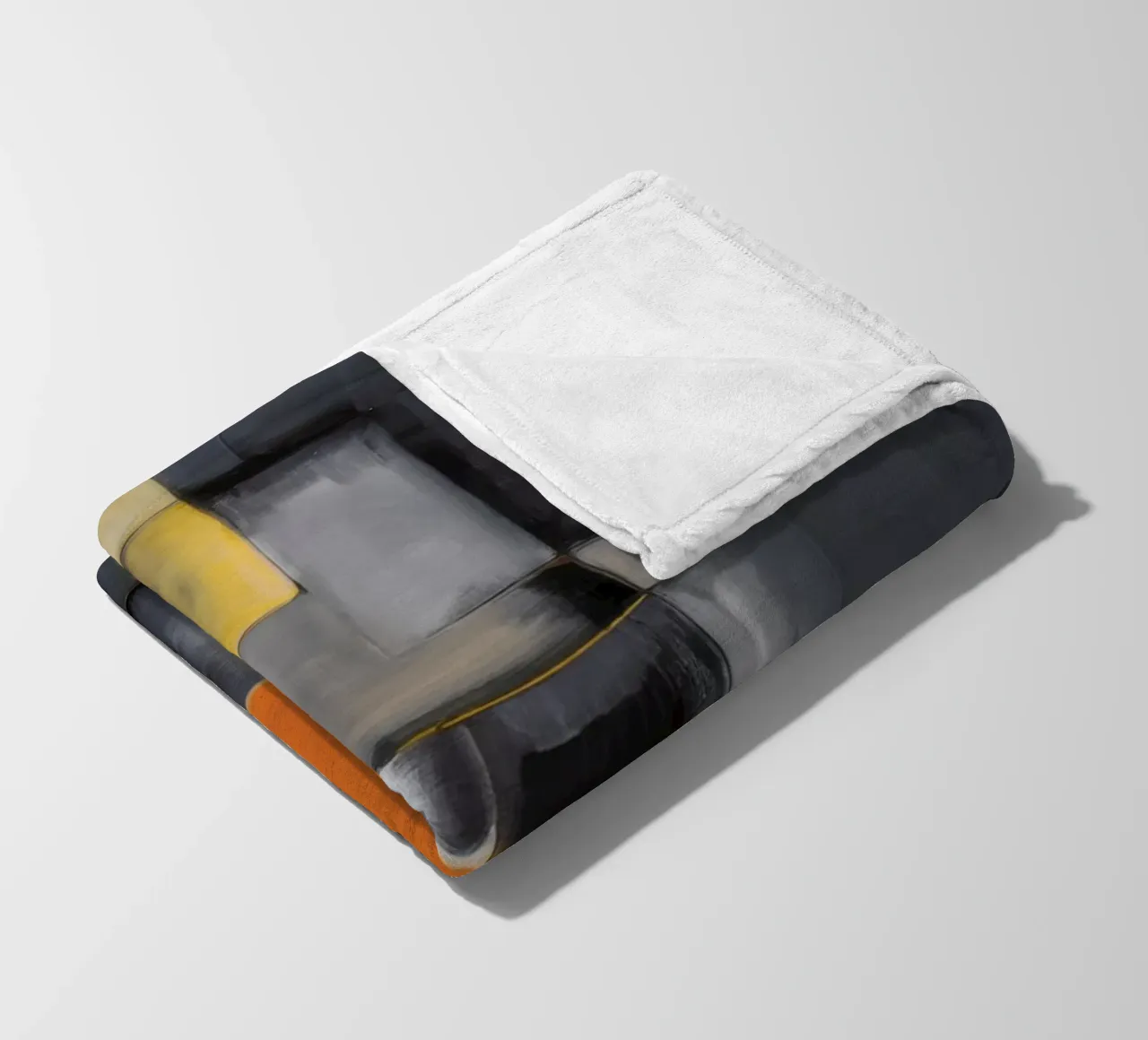 Block Frame Glow fleece blanket by Monarch Arc