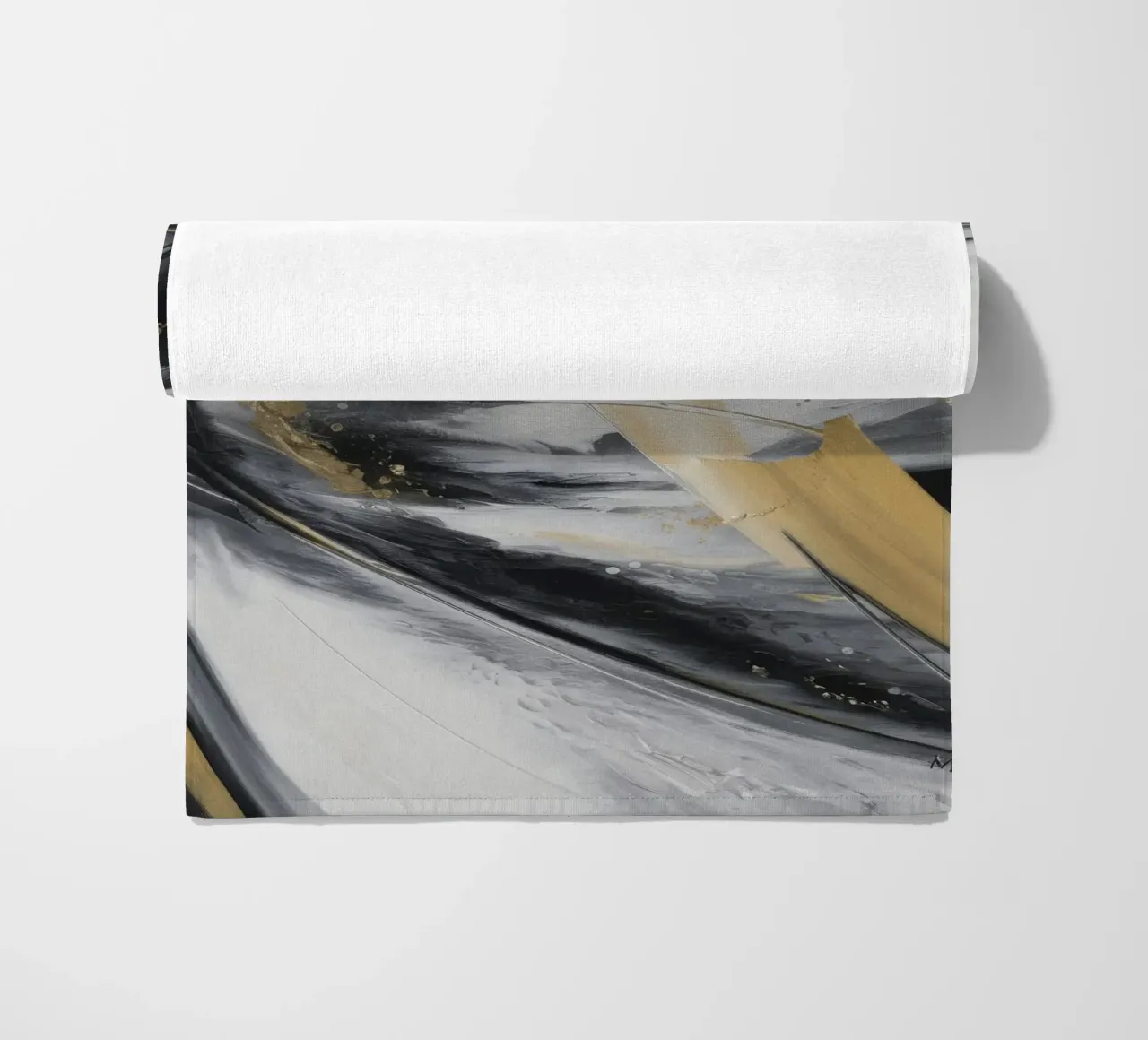 Orbit Slash Pulse beach towel by Monarch Arc