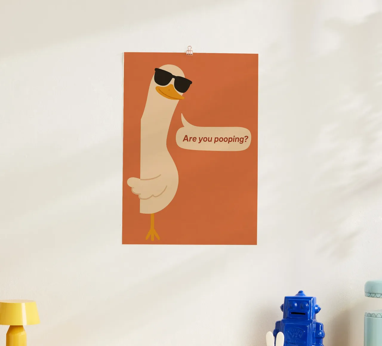 anatra stai facendo la cacca in bagno carta hahnemühle da PitaraS