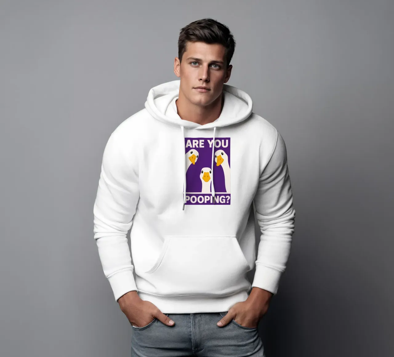 Duck are you pooping sudadera con capucha de PitaraS