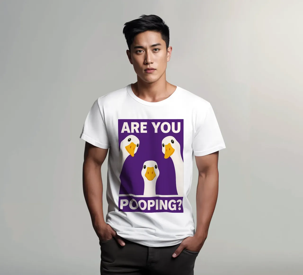 Duck are you pooping t-shirt by PitaraS