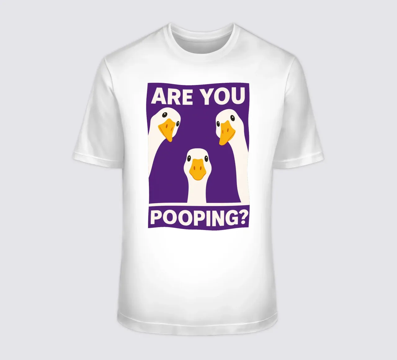 Duck are you pooping t-shirt by PitaraS