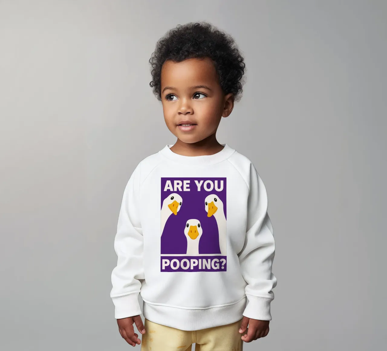 Duck are you pooping sudadera de bebé de PitaraS