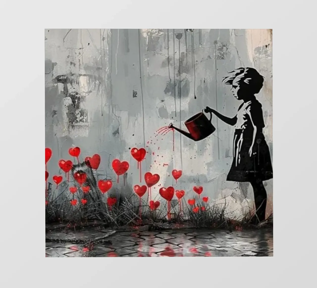 I fiori dell'amore telo in pvc da Betty Shops
