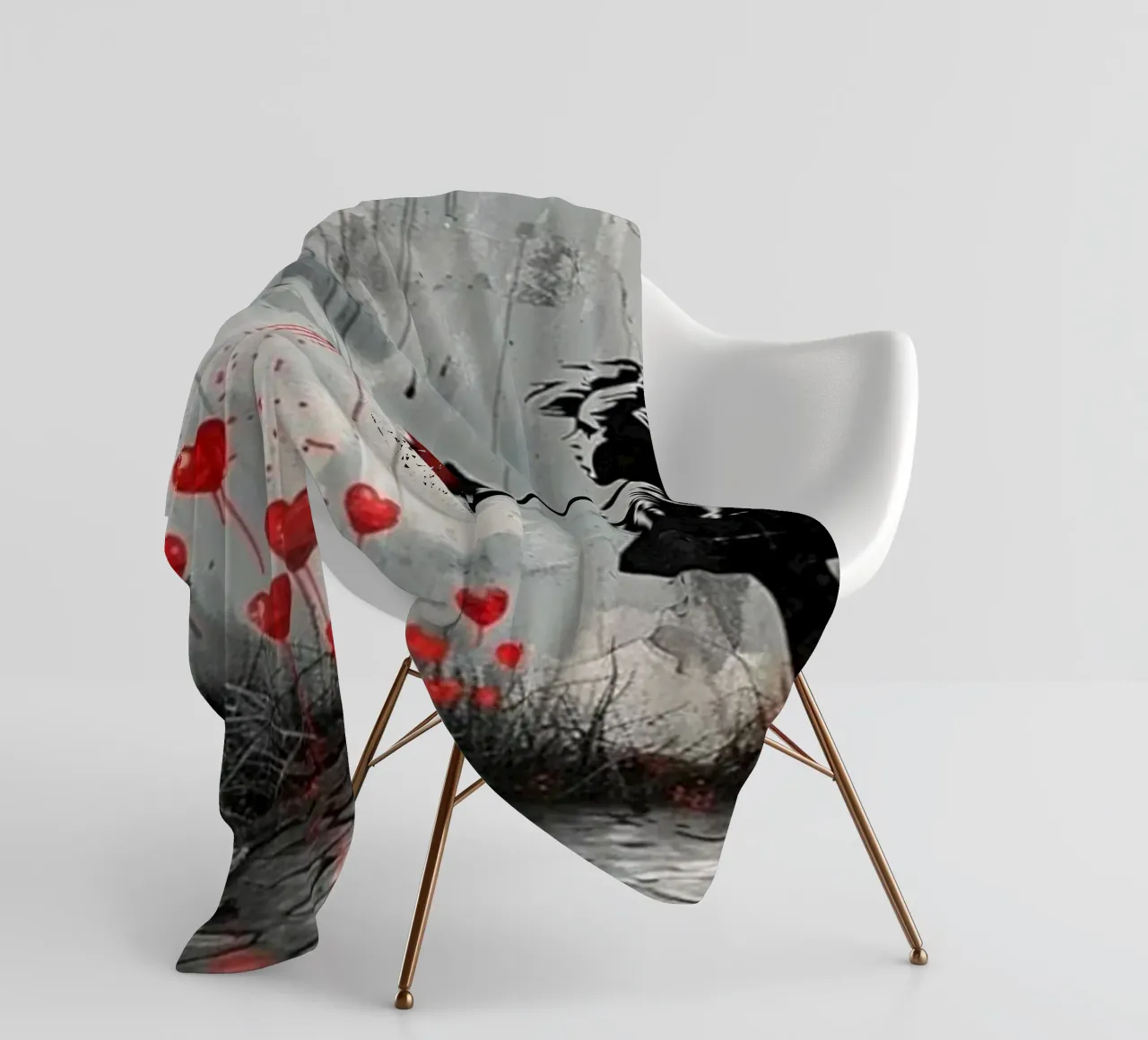 I fiori dell'amore coperta in pile da Betty Shops