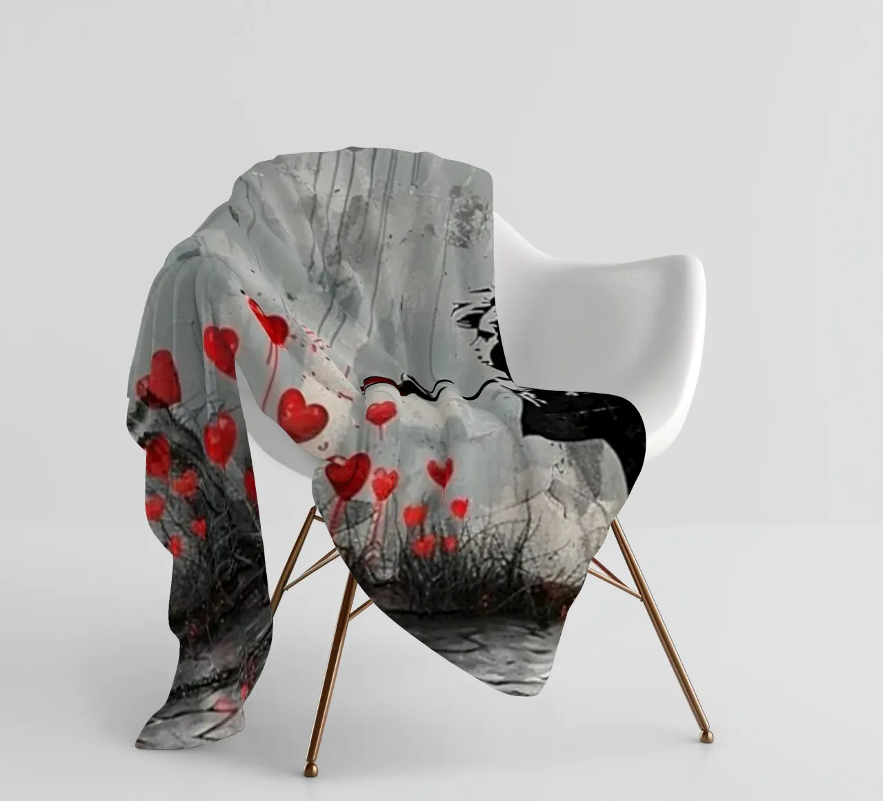 I fiori dell'amore coperta in pile da Betty Shops