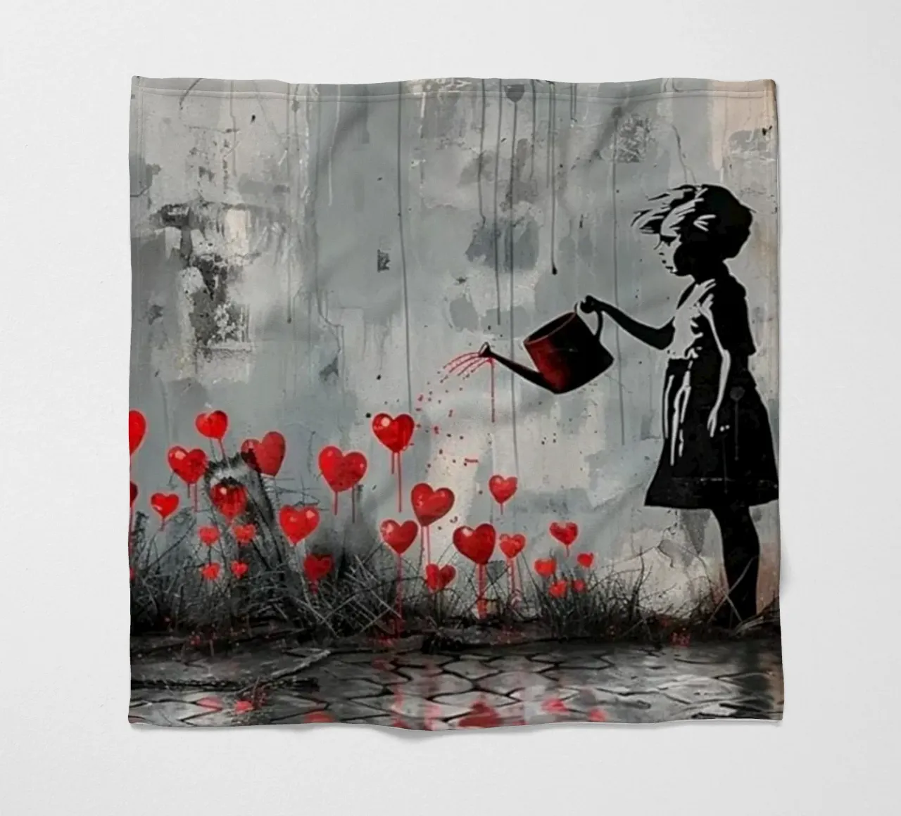 I fiori dell'amore coperta in pile da Betty Shops