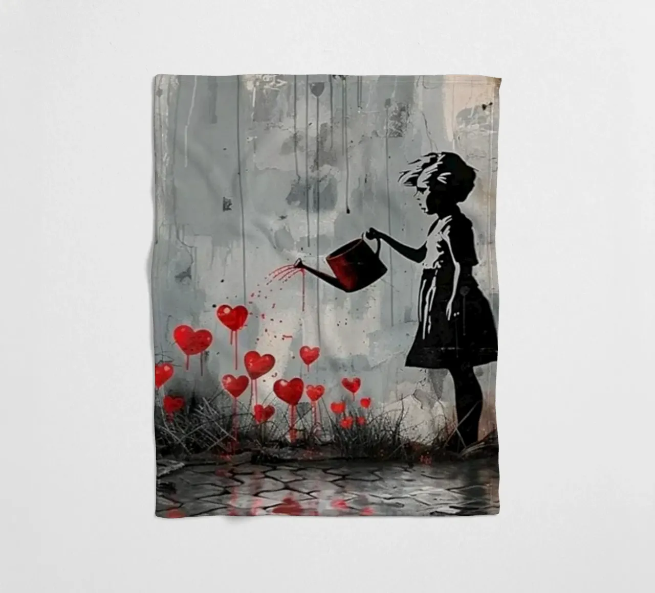 I fiori dell'amore coperta in pile da Betty Shops
